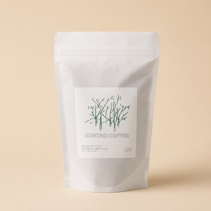 손탁커피,겨울숲 블렌드 갓볶은 커피원두 200g, 500g, 1kg